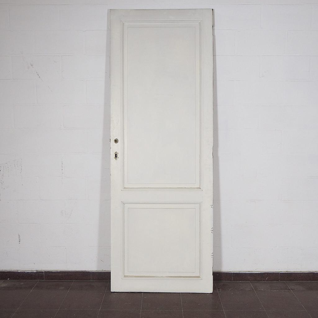 Painted wooden door (H 224 cm x 85 cm) - Left