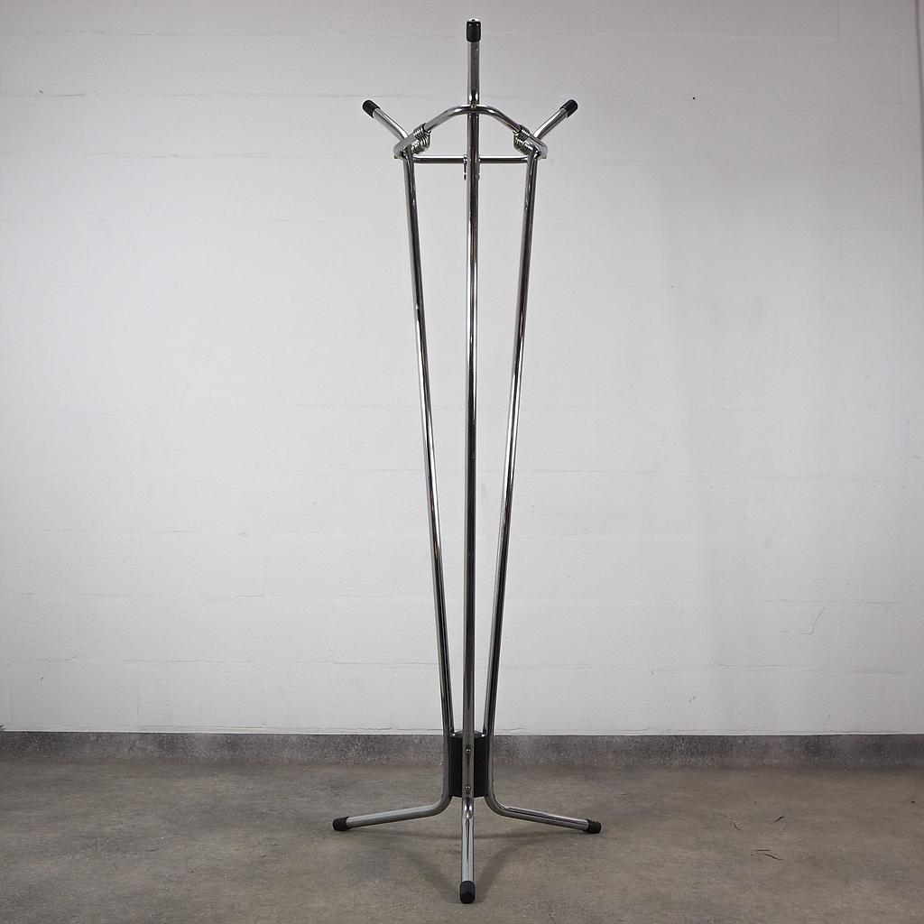 Coat rack in chromed steel by Tubax ca. 1970