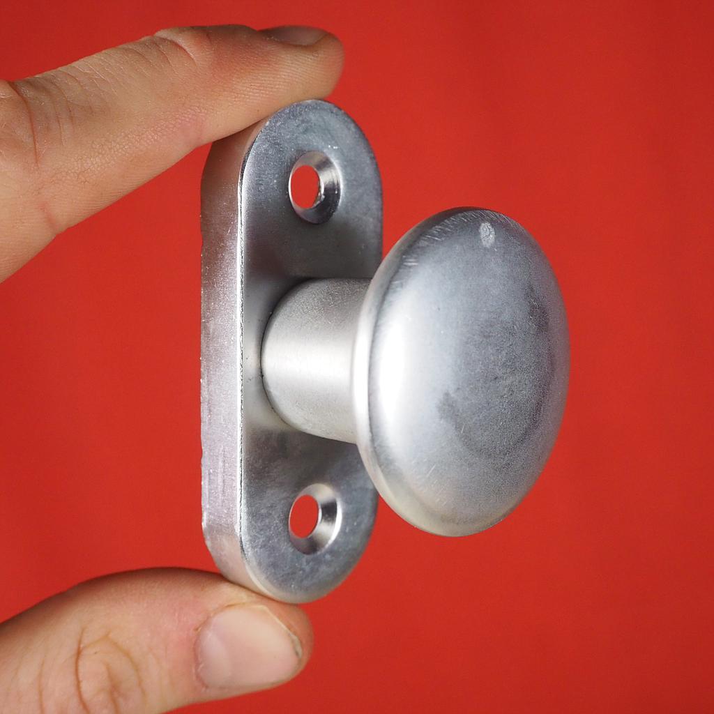 Cabinet knob in aluminium