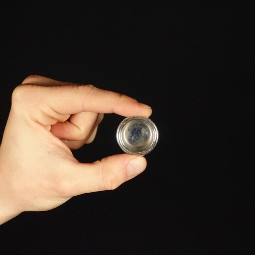 [183HAR067] Inset cabinet handle in aluminum (Ø 2.5 cm)