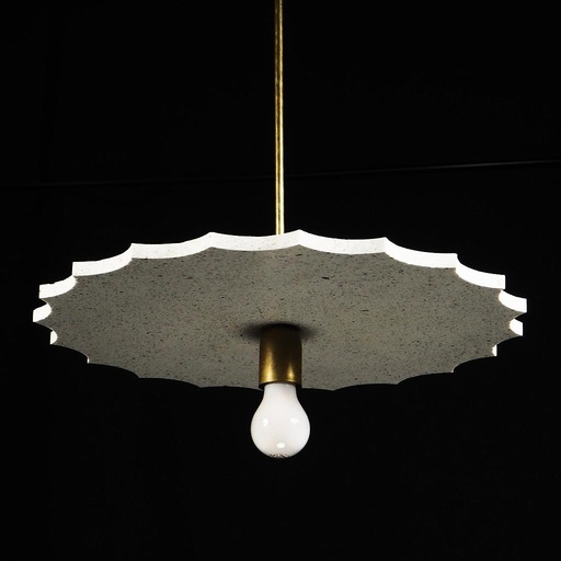 [999LIG935] Hanging light 'Aurore 50' in terrazzo ‘Vetisol Cristo’ (Doric)