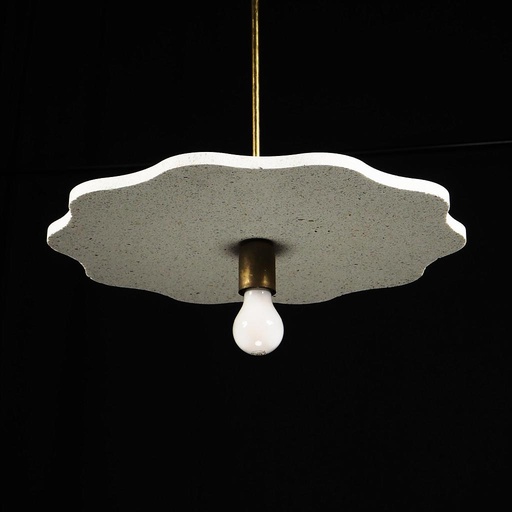 [999LIG934] Hanging light 'Aurore 50' in terrazzo ‘Vetisol Cristo’ (Waves)