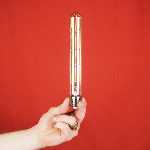 [4099854091889] Bulb - LEDVANCE Vintage 1906 LED E27 Tube T28.5 Gold 4W 400lm 2000K (New)