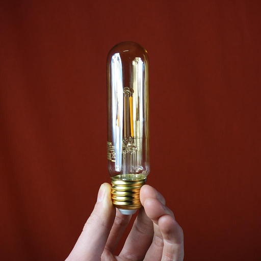 [4099854091858] Bulb - LEDVANCE Vintage 1906 LED E27 Tube T28.5 Gold 2.5W 200lm 2000K (New)