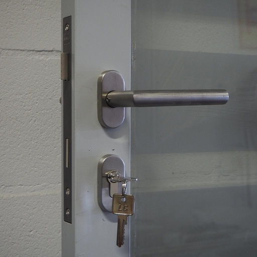[099DOP001H] Set of hardware for sound proof glass doors with frame for JB 2000 partitions by Beddeleem (New)