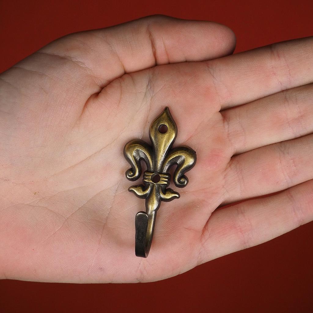 Coat hook 'Fleur de lis' - Bronze - Medium