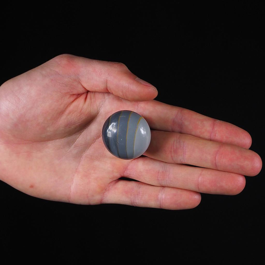 [999HAR920] Cabinet knob in resin - Grey gradient - Large