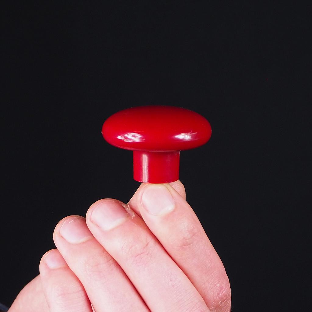 Cabinet knob in resin - Dark red - Medium