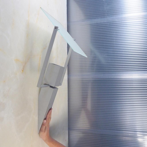 [203LIG009] Wall light with adjustable frosted glass diffuser