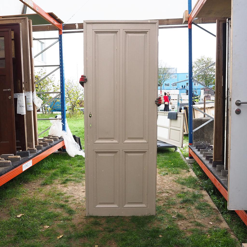 Solid wooden door (H. 225,3 cm x W. 83,5 cm) - Left