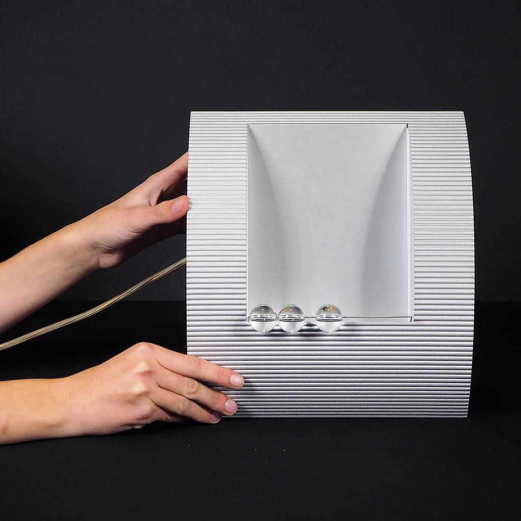 [203LIG045] Wall light 'Very Well' with transparent glass beads by Belux