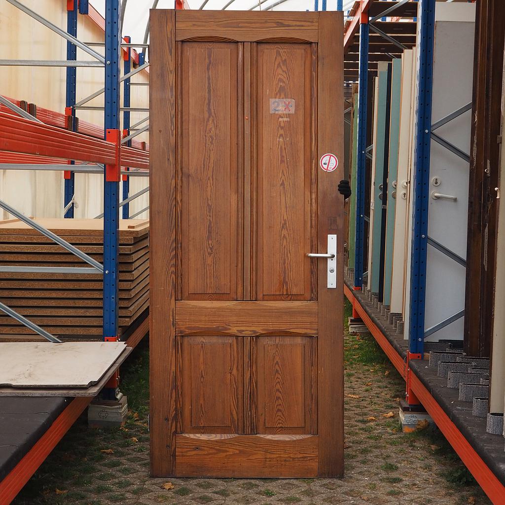 Varnished door in solid pine (H. 230 x W. 96 cm) - Left/Right