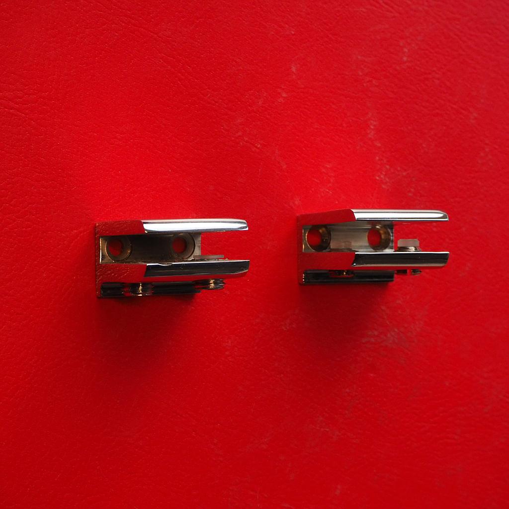 Set of 2 wall mounting brackets by Studio Caprotti (inner thickness 0,7 cm max.)