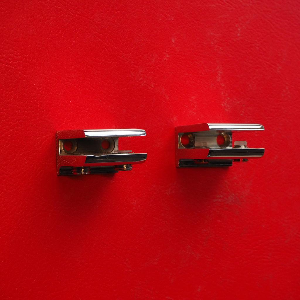 [144SAN110] Set of 2 wall mounting brackets by Studio Caprotti (inner thickness 0,7 cm max.)