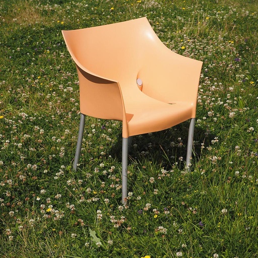 [999FUR1064_B] Armchair 'Dr. NO' by Philippe Starck for Kartell (ca. 1997) - Orange