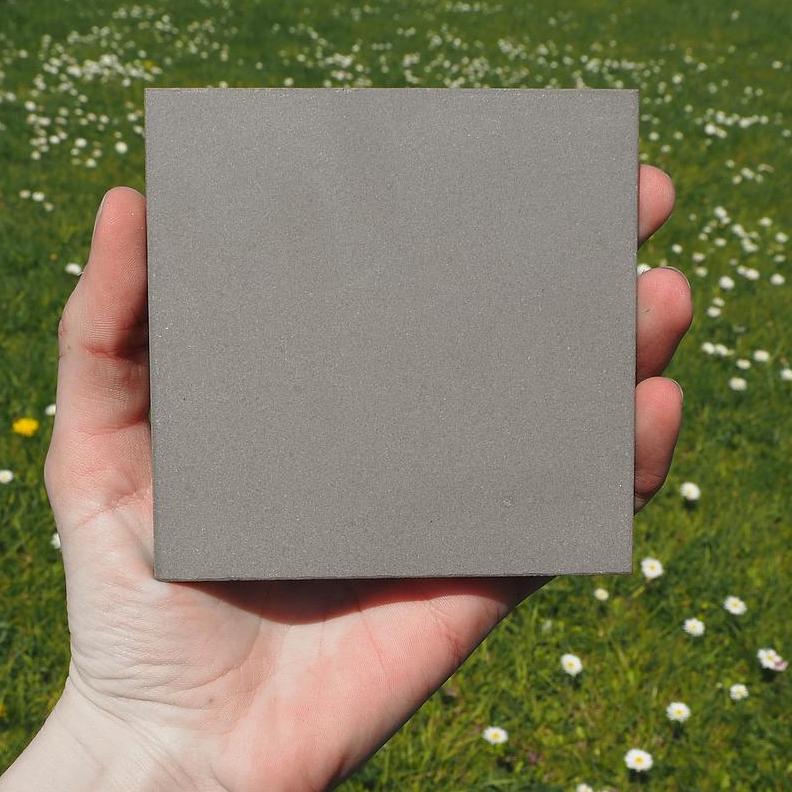 [999FLO167] Grey ceramic tiles by Royal Mosa (10 x 10 cm)