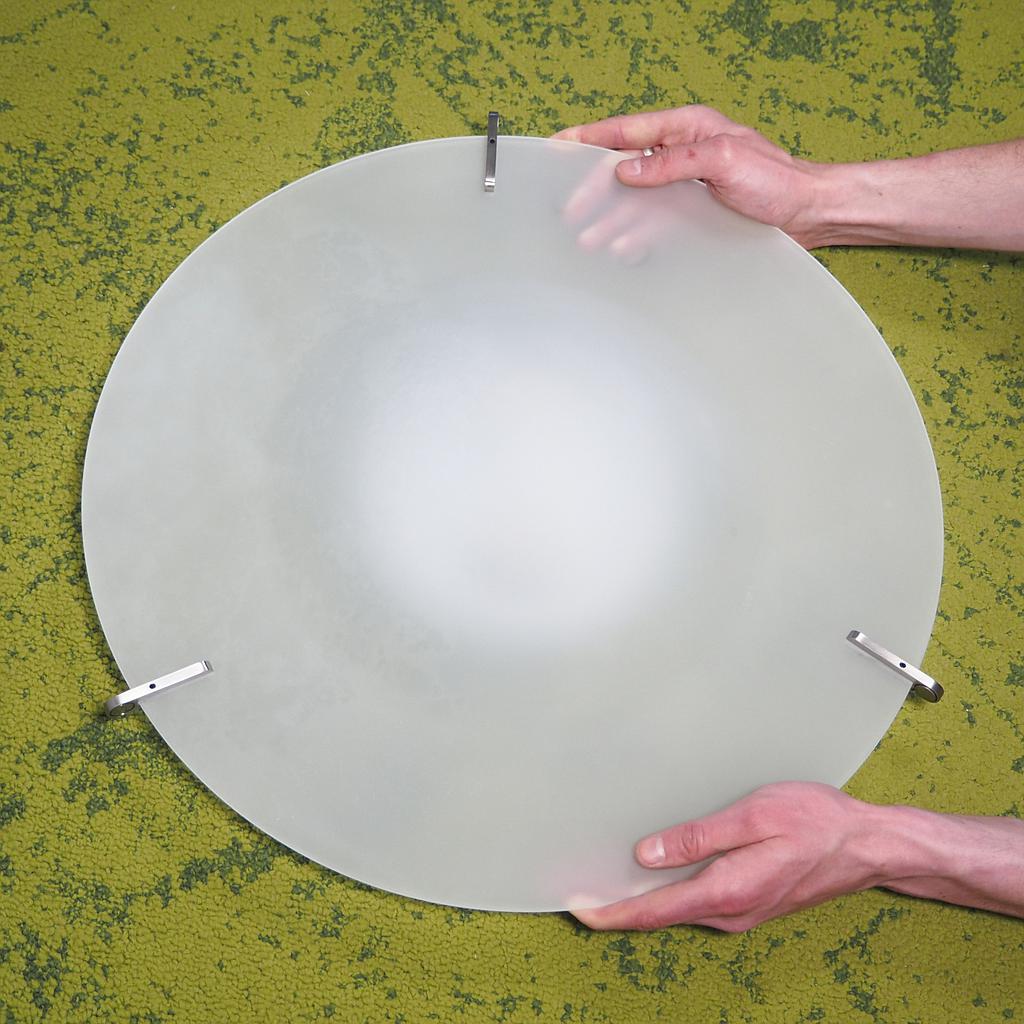 Ceiling light 'MI5866' in frosted glass by Milan (⌀ 50 cm)