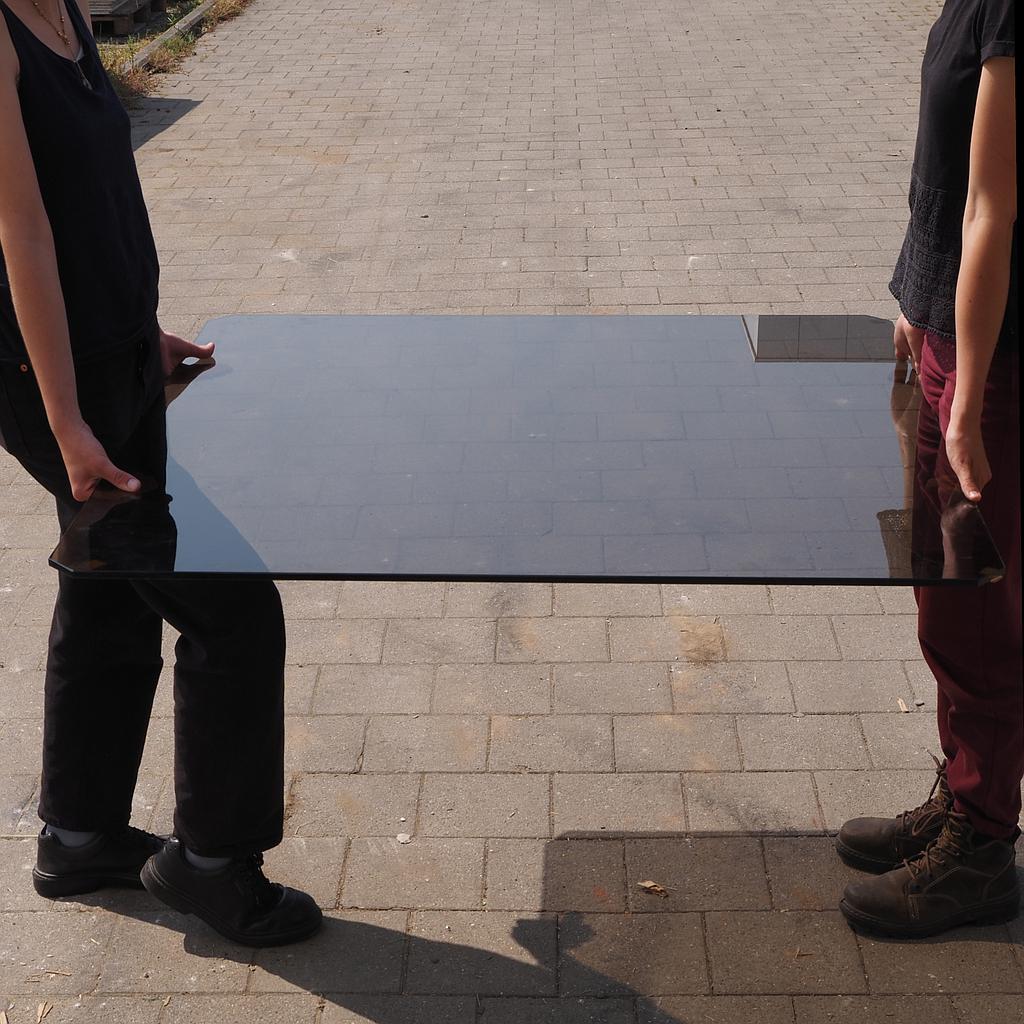 [999FUR1121] Coffee table top by GHYCZY (112 x 112 cm) - Smoked