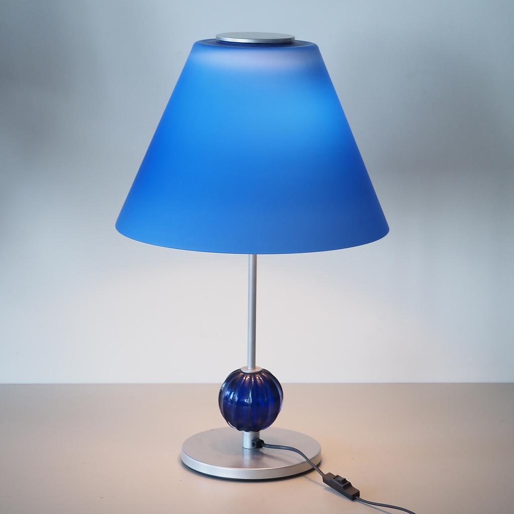 [206LIG714] Table light by Selz (ø 38 cm) - Blue