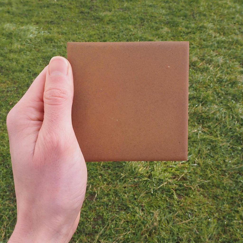 [999FLO178] Wall ceramic tiles by Royal Mosa (9,5 x 9,5 cm) - Brown