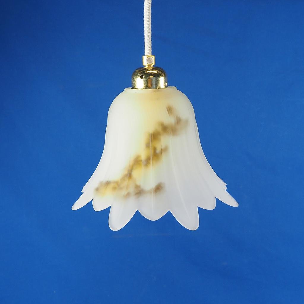 Hanging light 'Amelia' in frosted glass