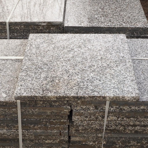 [217FLO002] Light grey granite tiles with polished finish (60 x 60 cm)