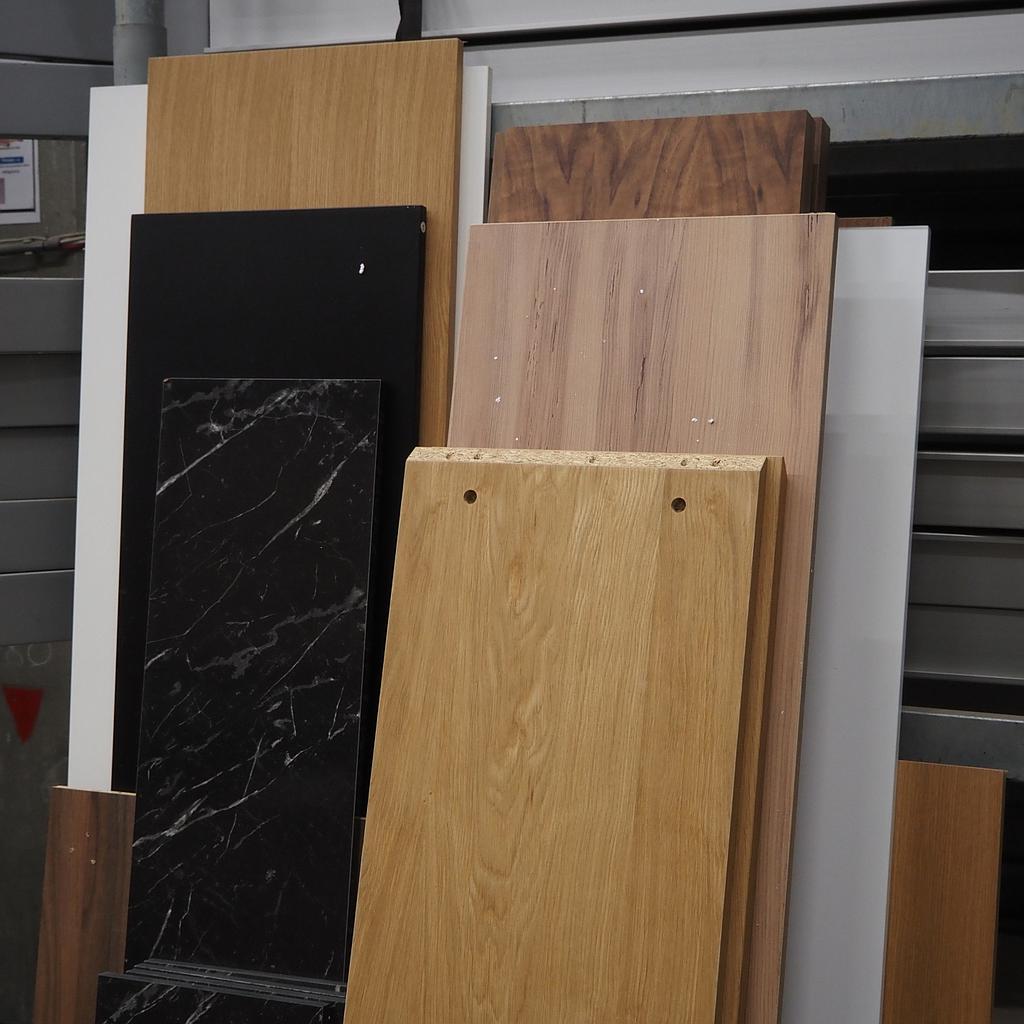 Veneered particule board (various sizes &amp; finishes) - Only available in our physical shop