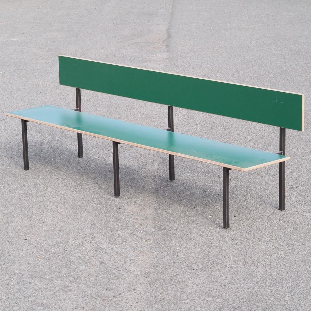 [999FUR957] Stackable bench with backrest by Samyra Moumouh