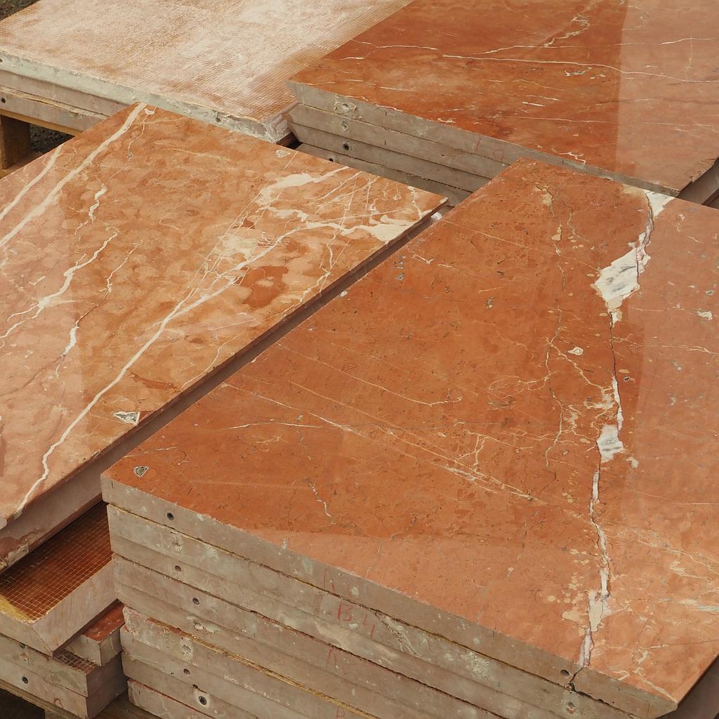 Red marble slabs (various sizes) - Only available in our physical shop