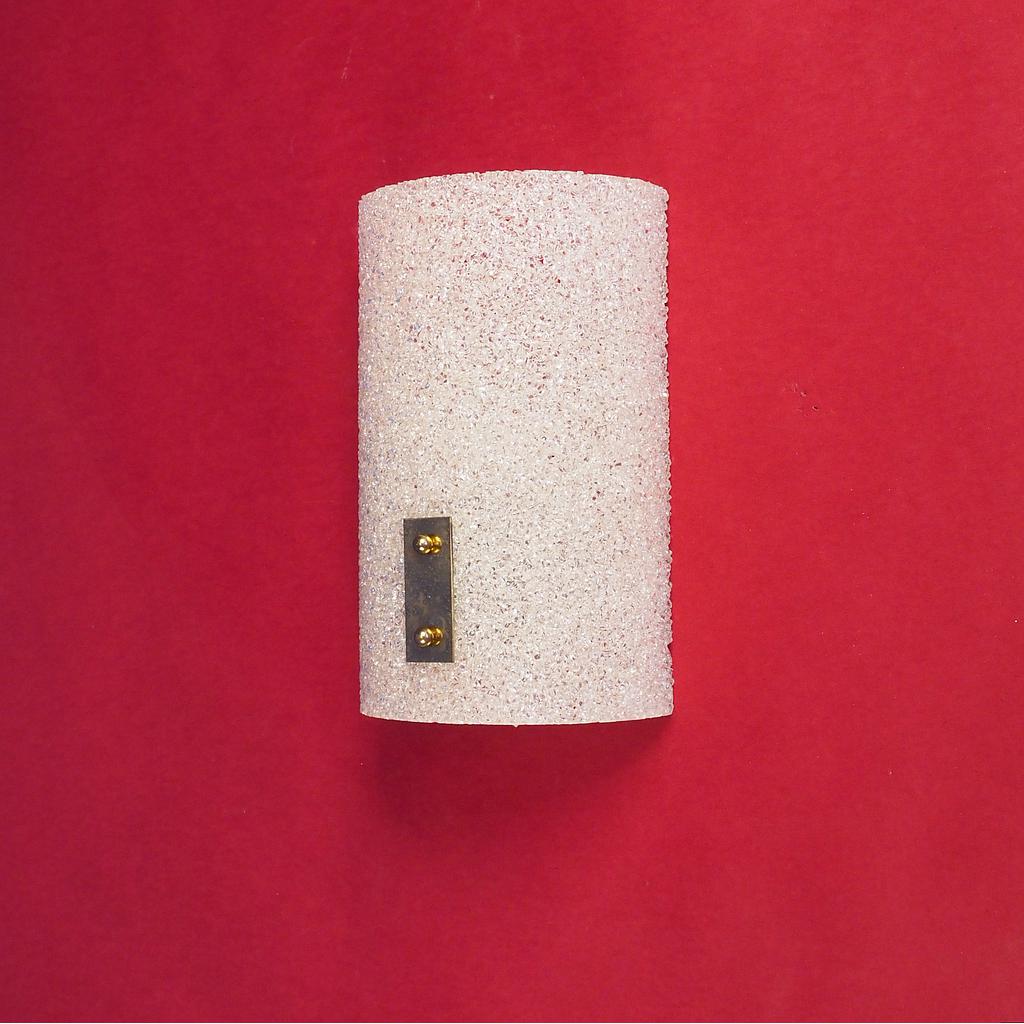 Wall light with textured resin diffuser (ca. 1970)