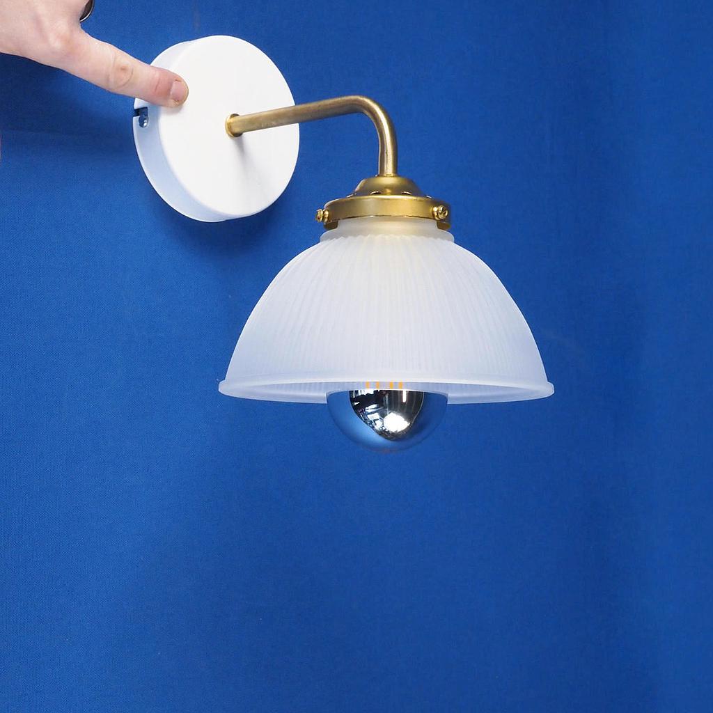 [999LIG861] Wall light 'Lionel' in textured glass