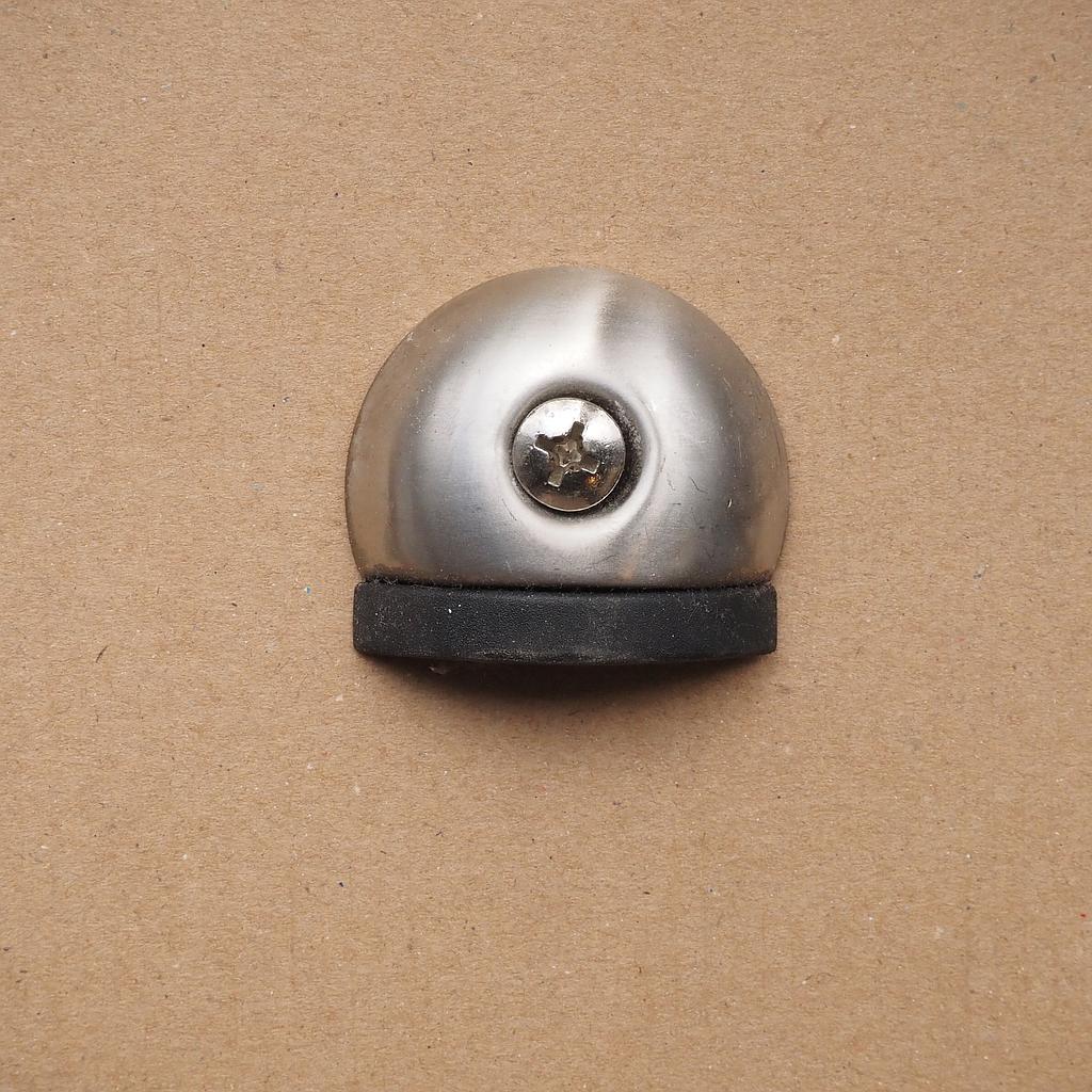 Door stop in stainless steel