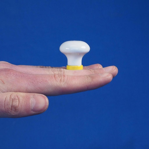 [999HAR1010] Cabinet knob in white porcelain
