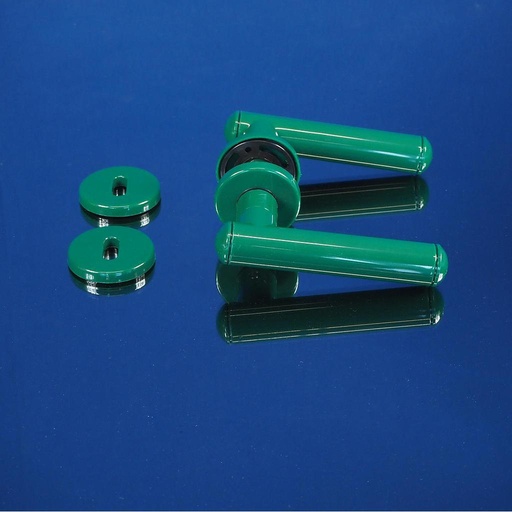[999HAR1016] Door handle in nylon with key rosettes by Premar - Green