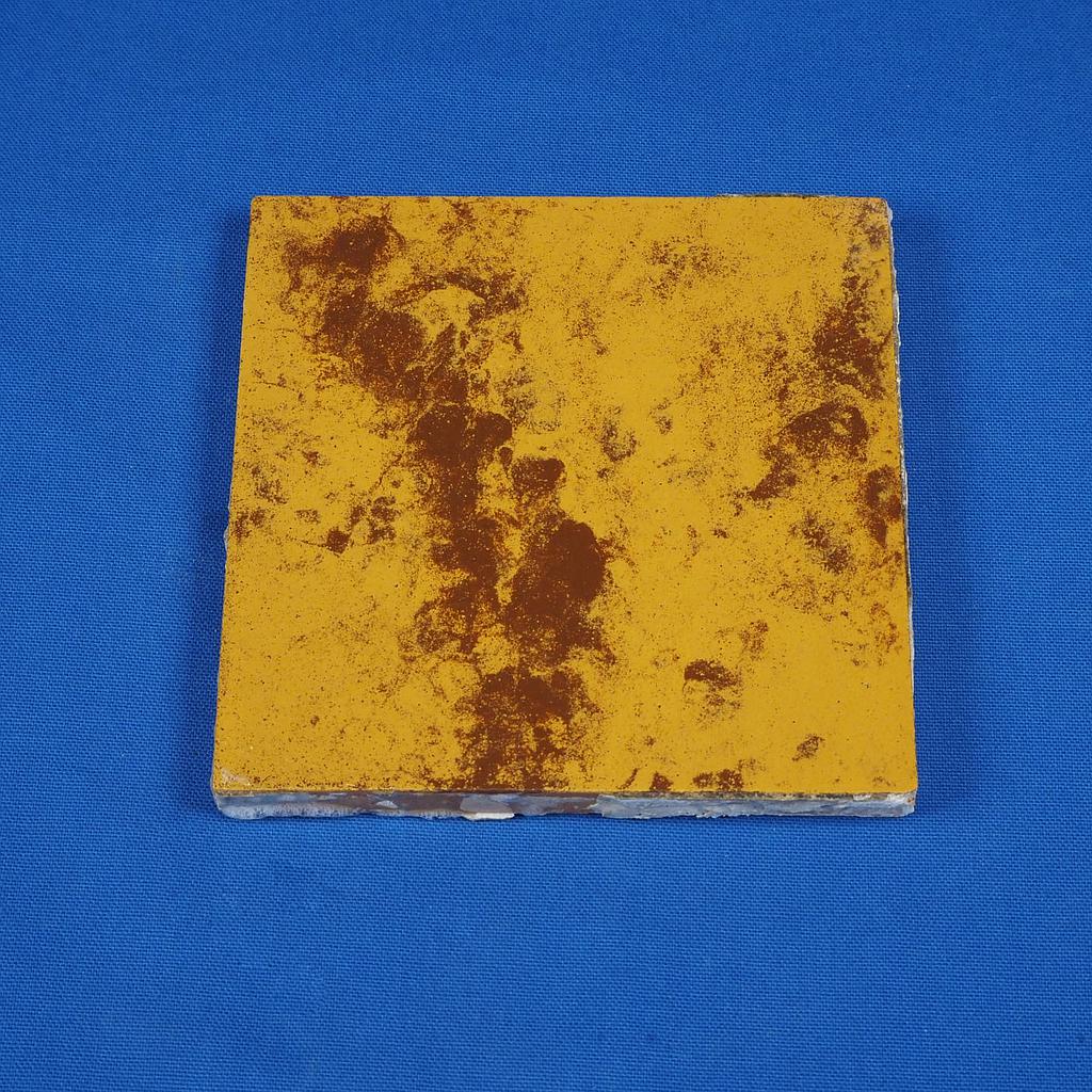 Ceramic tiles by Welkenraedt (15 x 15 cm) - Brown/yellow flamed