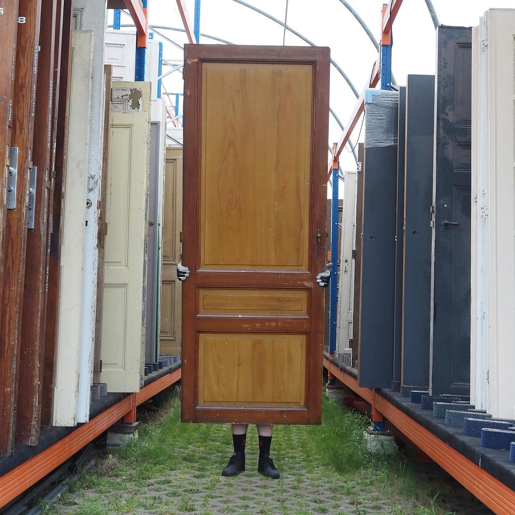 [999DOP971] Door in varnished wood (H. 230 cm x W. 89 cm) - Right