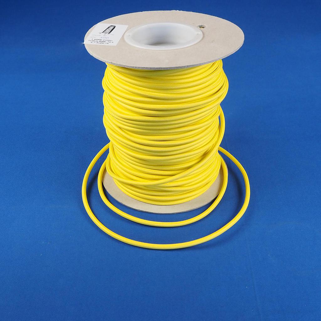 [998LIG604] Electrical textile cable 3*0,75 (YELLOW)