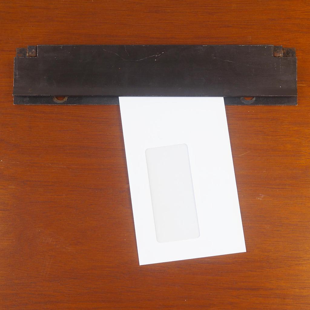 [117HAR011] Mail slot in steel from WTC towers