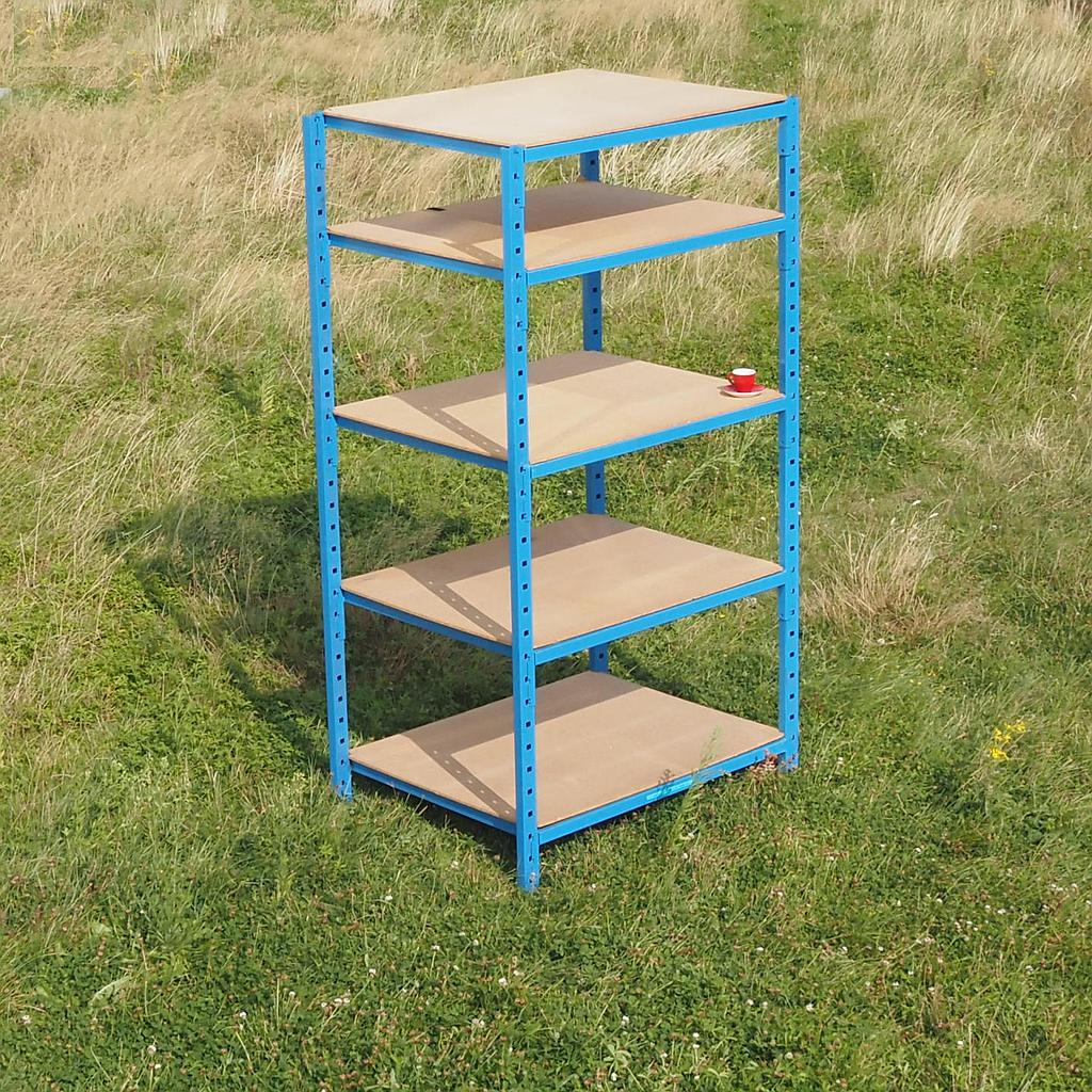 [955FUR037] Shelf in epoxy coated steel (200 x 106 cm)