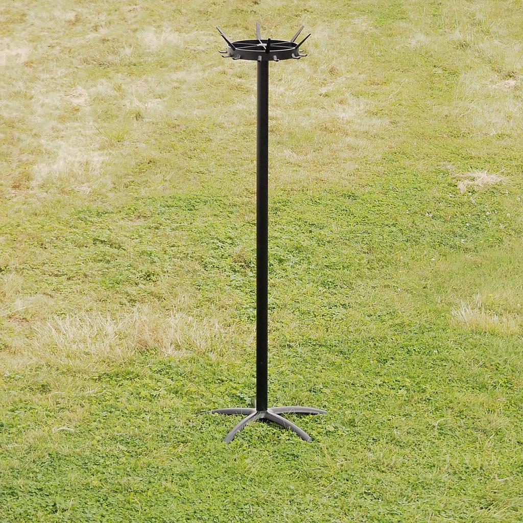 [999FUR1302] Coat rack in powder coated steel by Drisag (ca. 1980) - Black