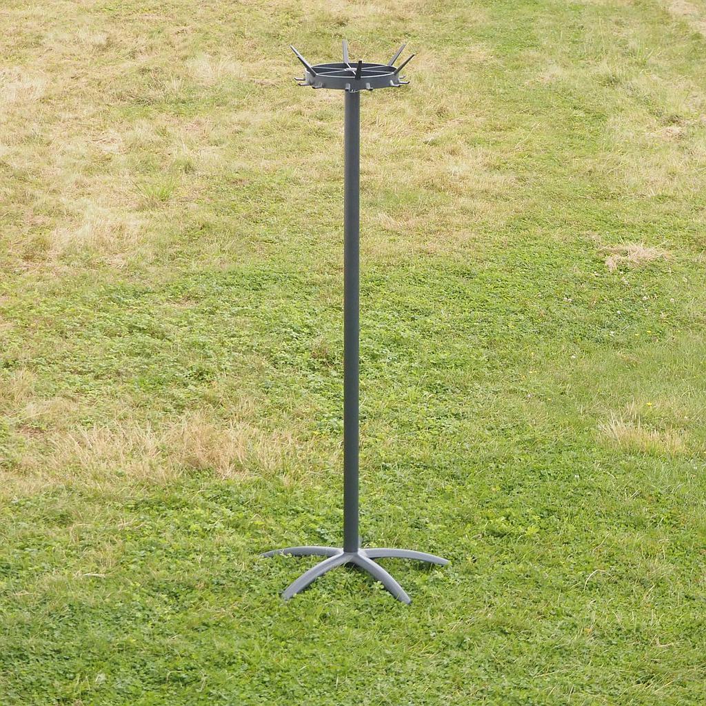 Coat rack in powder coated steel by Drisag (ca. 1980) - Dark Grey