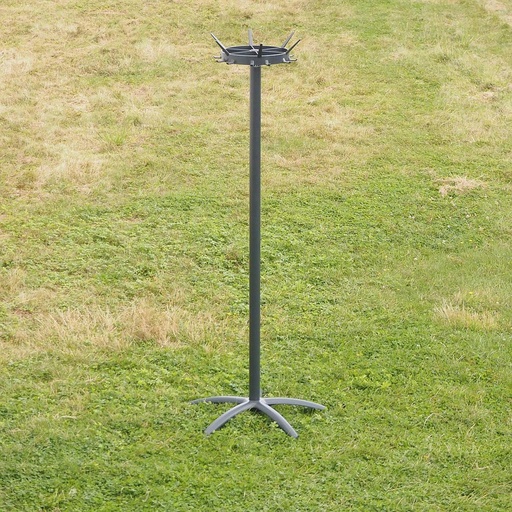 [999FUR1304] Coat rack in powder coated steel by Drisag (ca. 1980) - Dark Grey