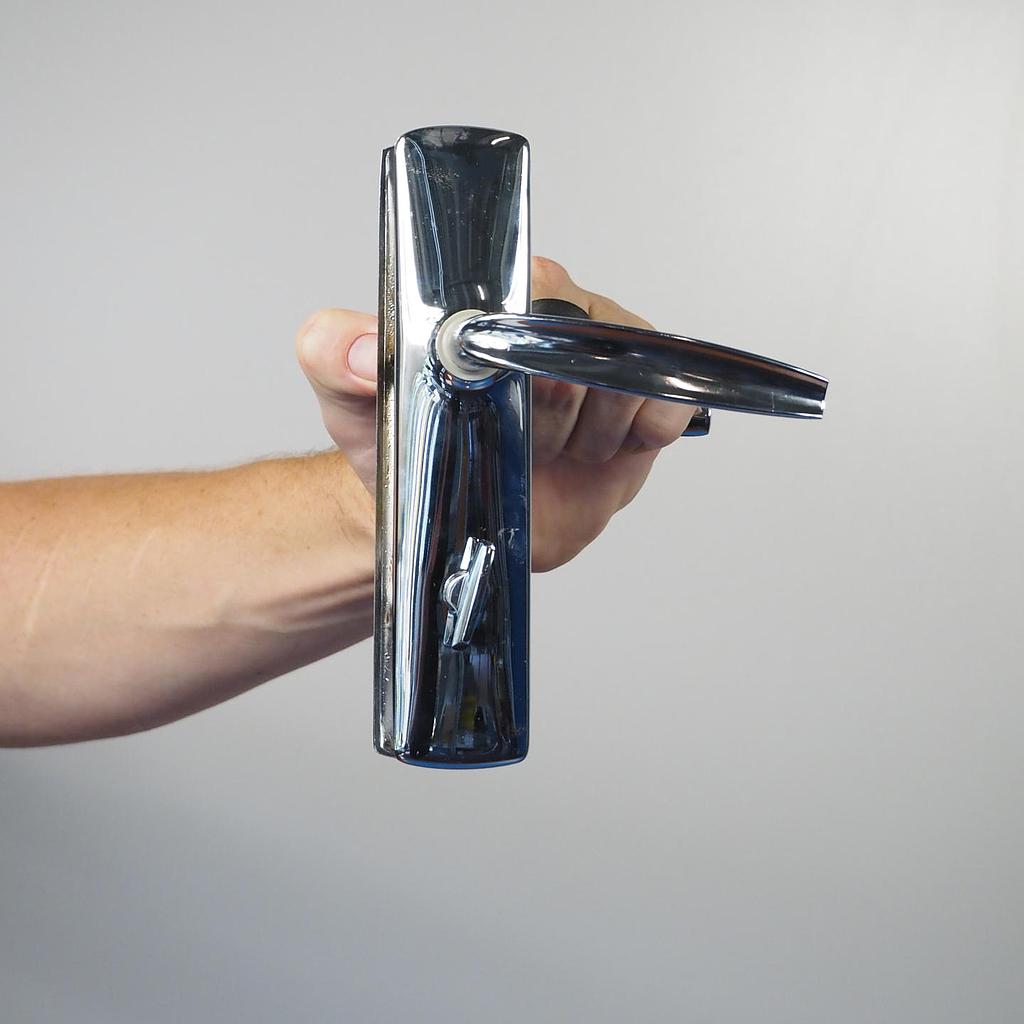 [999HAR1073] Door handle 'RIV Junior' by Bezault in chromed aluminium