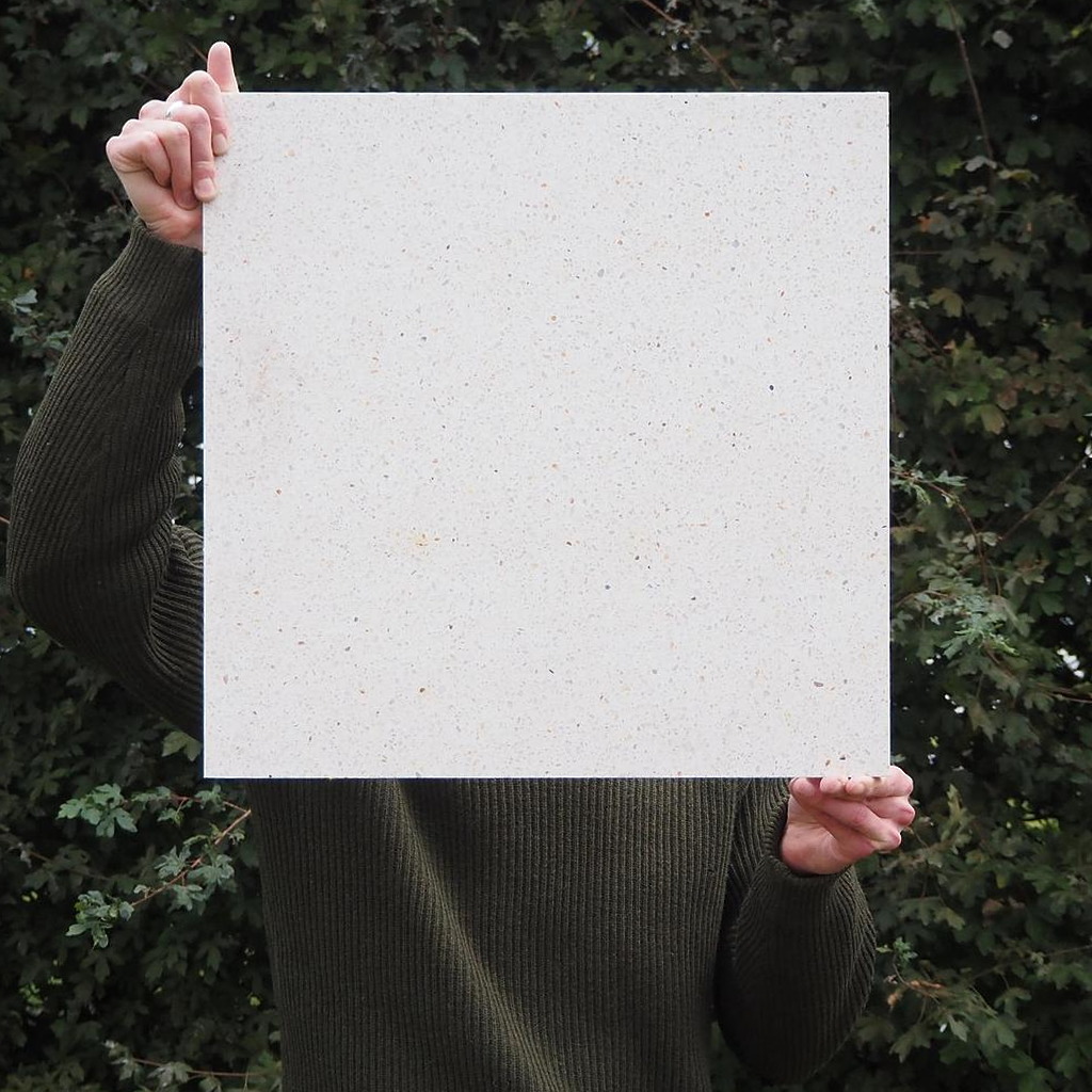 Square recut slab of terrazzo ‘Vetisol Cristo’ (50 x 50 cm)