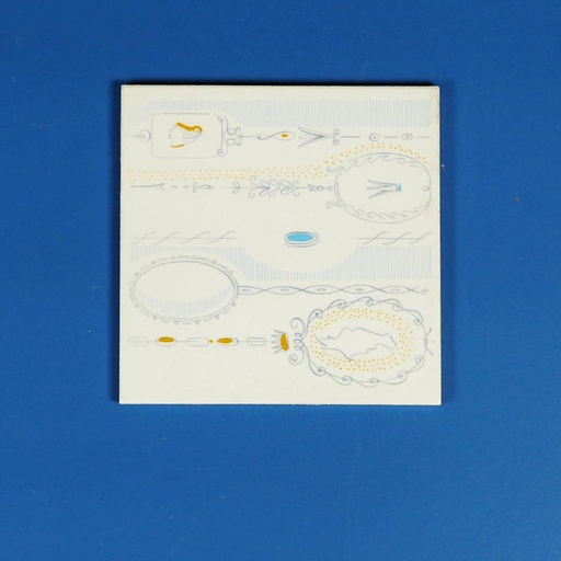 [999CLA893] Wall ceramic tiles by Richard Ginori (15,3 x 15,3 cm) - Sold per tile
