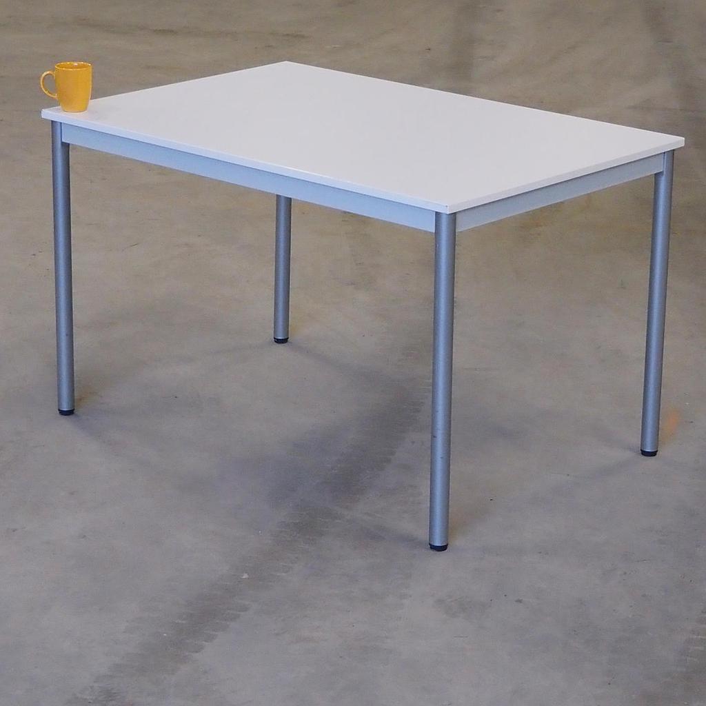 [910FUR030] Table with laminated tabletop and powder coated steel legs (120 x 80 cm)