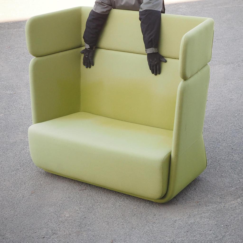 Sofa 'Basket High' by Matthias Demacker for Softline (ca. 2011) - Green (B-quality)