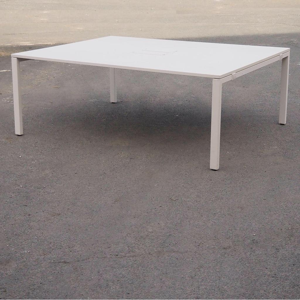 Large office table by Vitra with cable holes (200 x 160 cm)