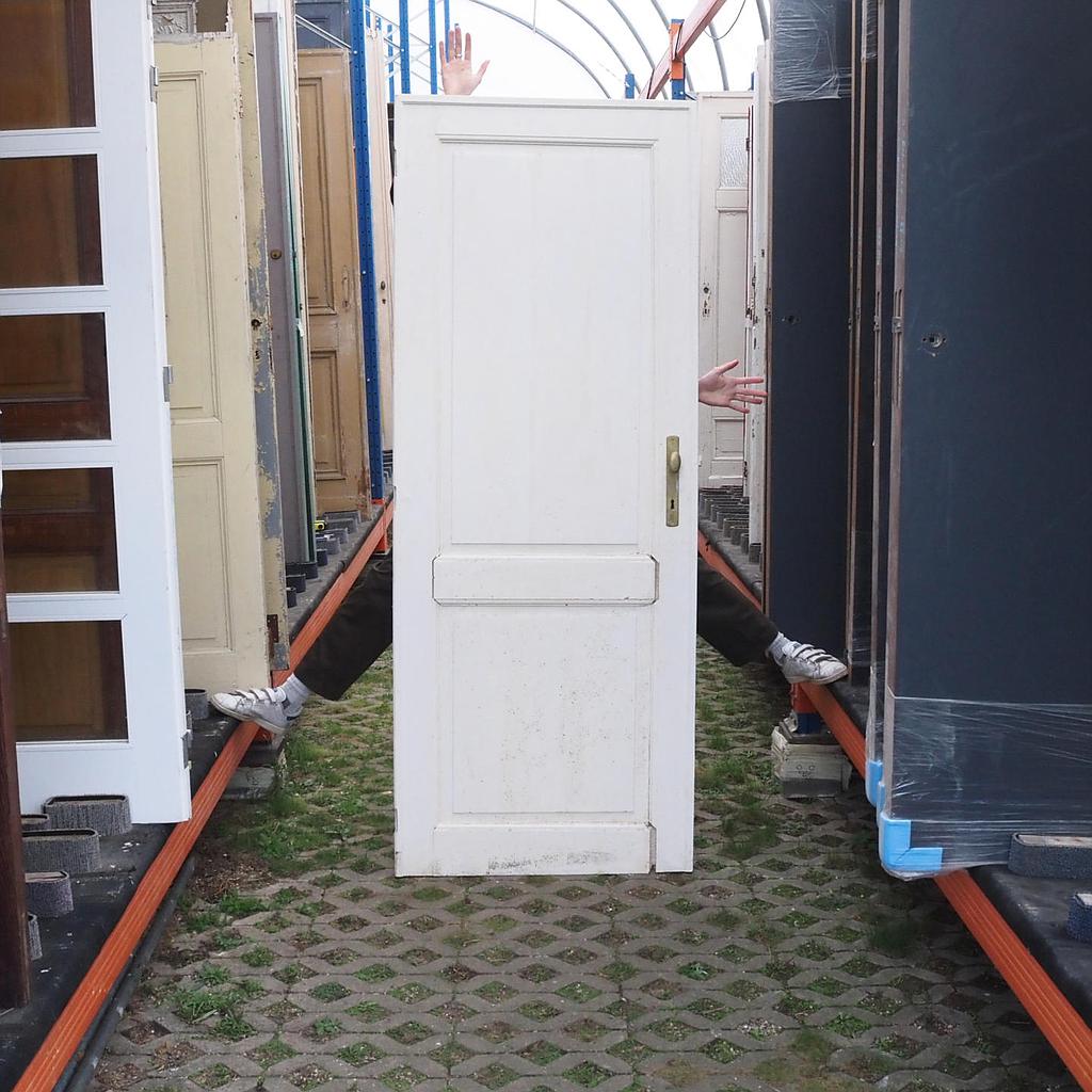 [999DOP1008] Painted door in solid pine (H. 219,5 cm x W. 86 cm) - Right