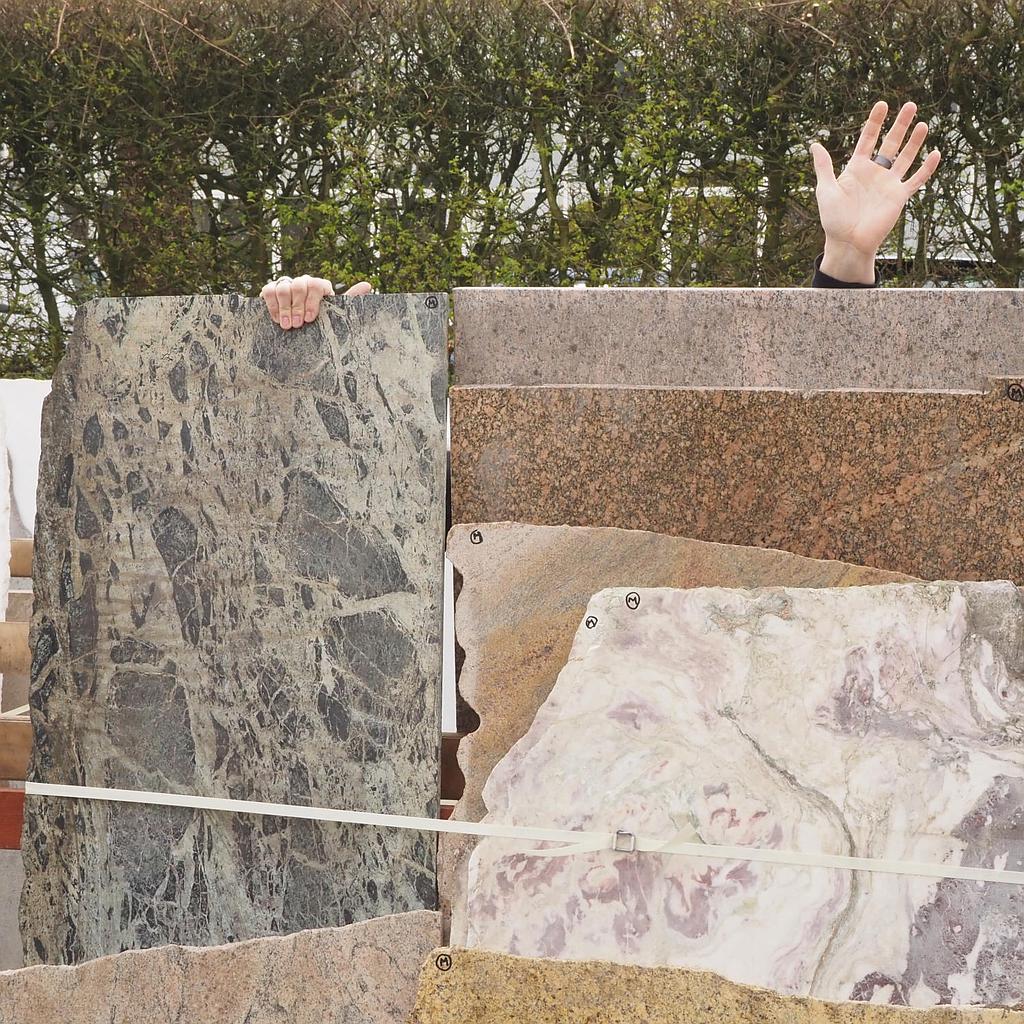 [999CLA855] Natural stone slabs from a marble workshop deadstock (various sizes) - Only available in our physical shop